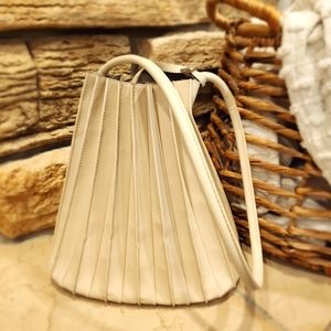 NWT A New Day off white accordion bag